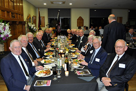 Old Boys from 1948-1957 at the Reunion Dinner.