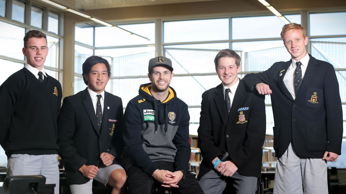 Visit from Richmond Football Club Captain Trent Cotchin (large)