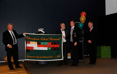 Presentation of the Schools Pennant by His Excellency, the Honourable Peter Underwood, Governor of Tasmania.