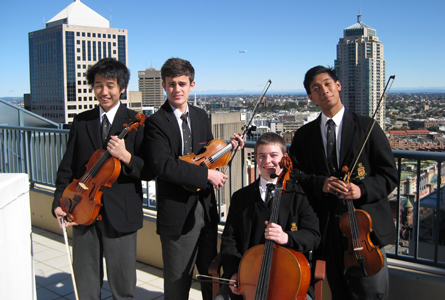 The Hutchins String Quartet in Sydney.