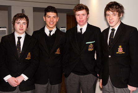 Basi Thomas-Wilson, Thomas Tsiakis, Josh Symonds and Calum Mitchell.