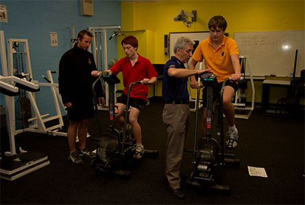 Hutchins Power of 9 students were tested by Rowing Australia's High Performance Coach Mr Grant Pryor.