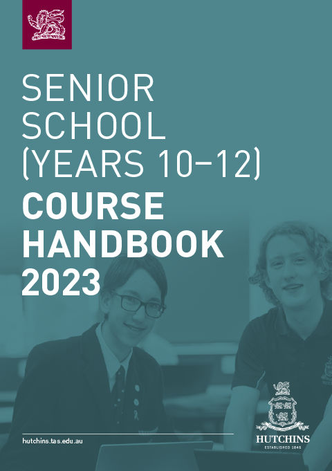 Cover – Senior School Course Handbook 2023