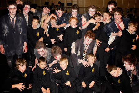 The Hutchins combined Dance Troupe in costume at the Sydney Dance Eisteddfod.