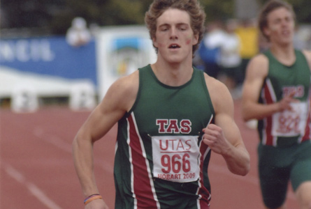 Max to represent Australia - here winning gold in the National Championships in 2009.