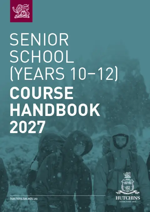 Cover – Senior School Course Handbook 2027
