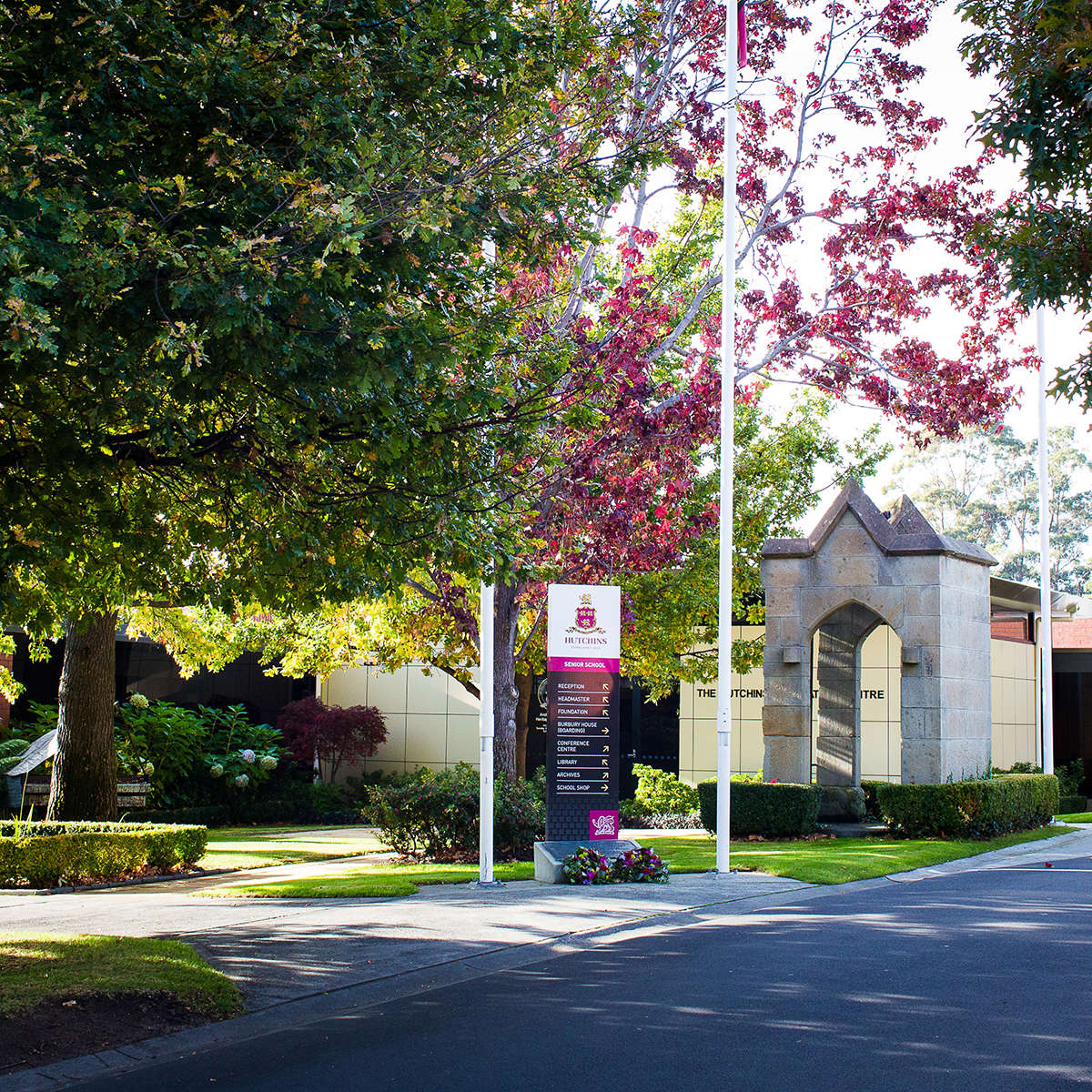 The Hutchins School entrance