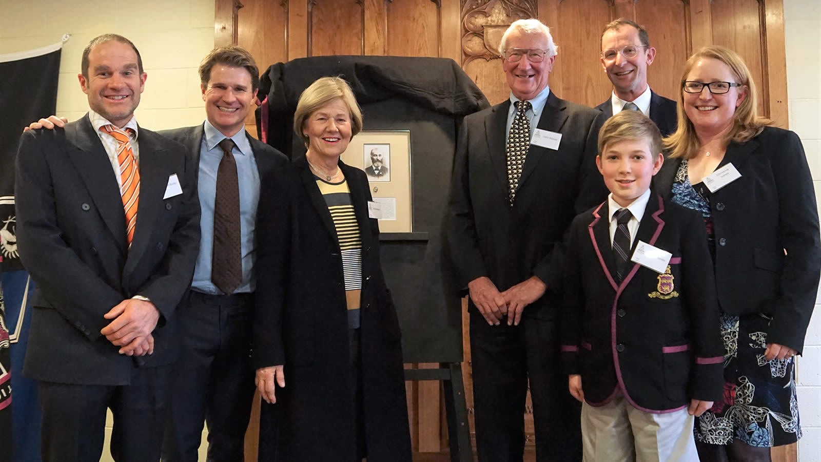 Sam Bayley (’88), Simon Bayley (’86), Anita Bayley, John Davies (’65), Henry Jones (Year 7), Simon Jones, Christine Jones.