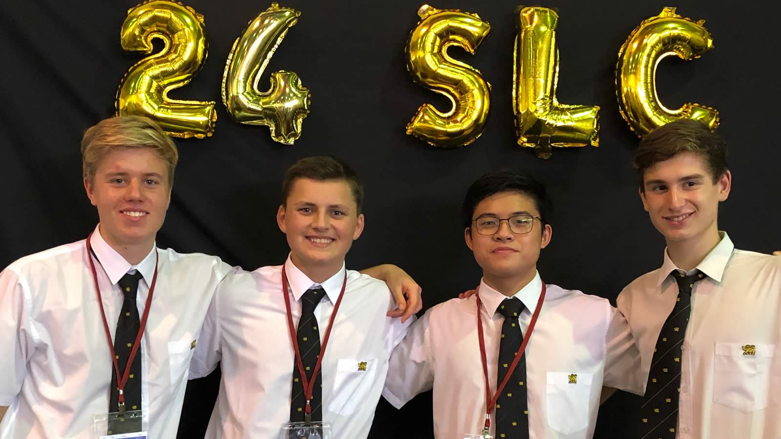 Year 11 students Luca Gentile, Jackson Coad, Johnathan Lau and Robert Elkerton.