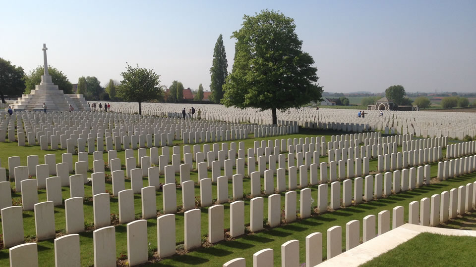 Tyne Cot Commonwealth War Graves Cemetery, Belgium.