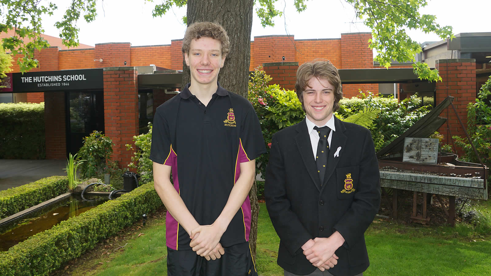 L–R James Rolls (Year 10) and Isaac Traill (Year 12). 