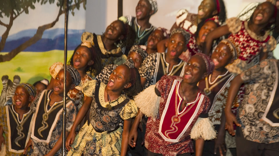 The Watoto Choir performs at The Hutchins School Chapel