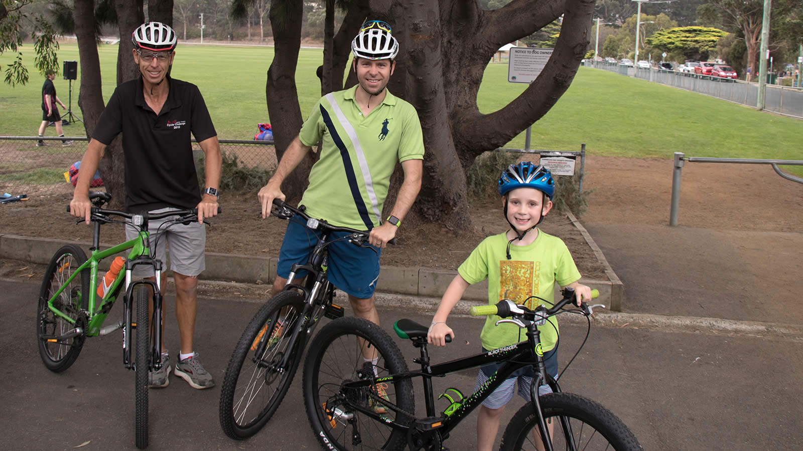 Mr Michael Seddon (’75), Mr James Seddon (’01) and Henry Seddon (Year 1).