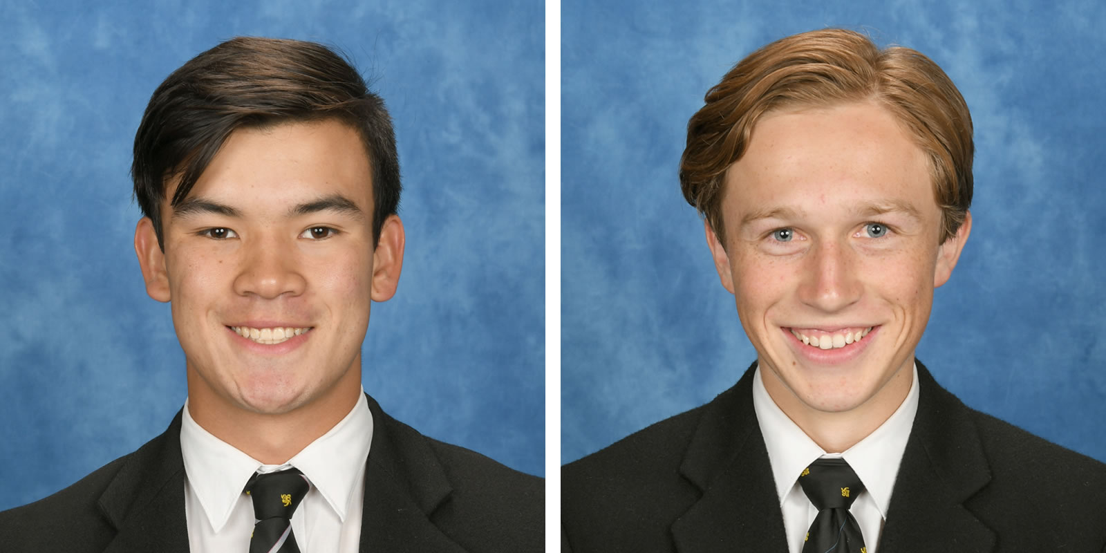 Oliver Burrows-Cheng (left) and Mackenzie Evans (right).