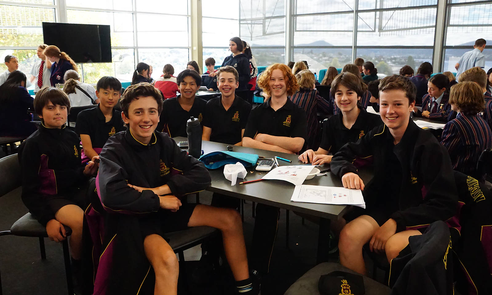Students representing the School to participate in the da Vinci Decathlon