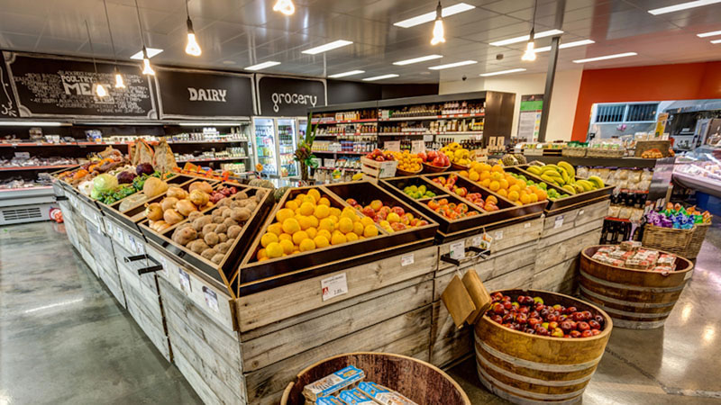 One of the recent projects completed by Old Boys Alec Balcombe ('07) and Dave Houbaer ('07) is the redesign of the inside of a sustainable food store in Lindisfarne.