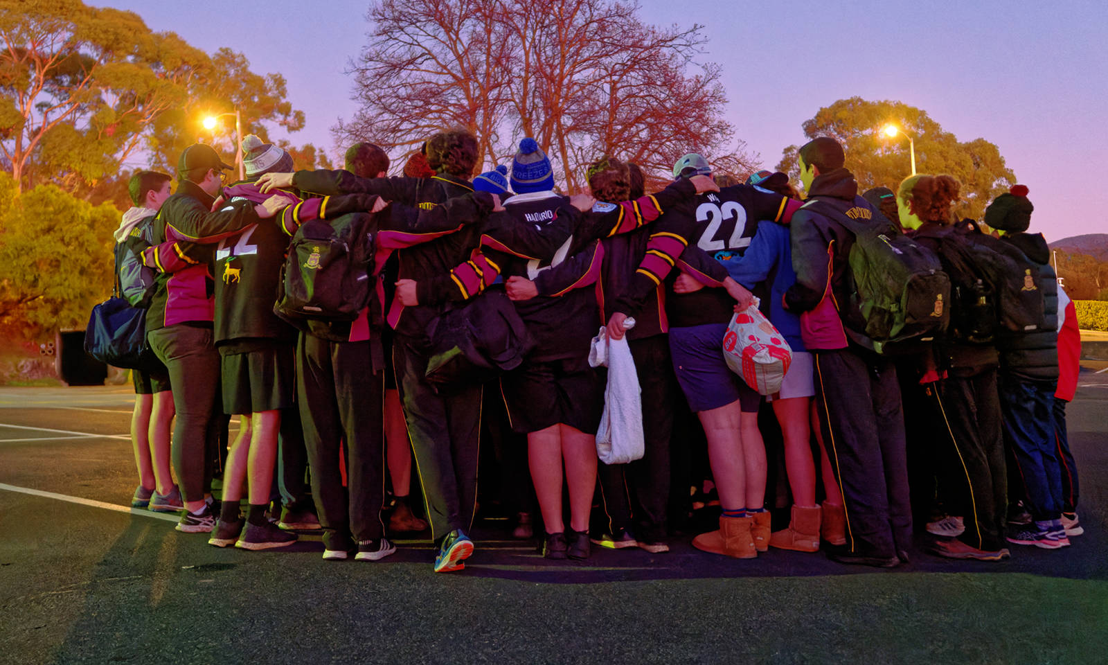 Senior students gathered at Hutchins to begin Walk Out Of The Shadows and Freezin’ for a Reason 2022.