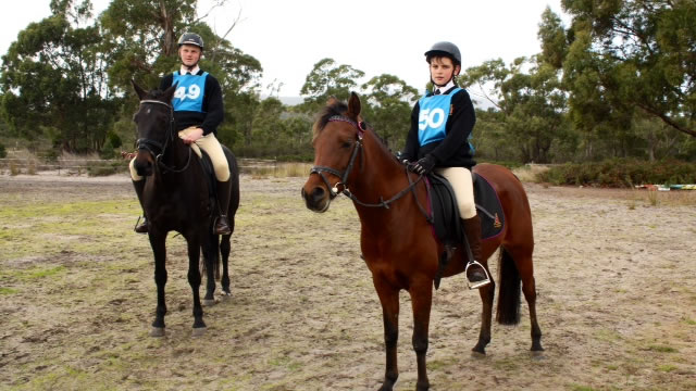 George Grover and Cody Lane representing Hutchins at the 2014 Interschool One Day Event.