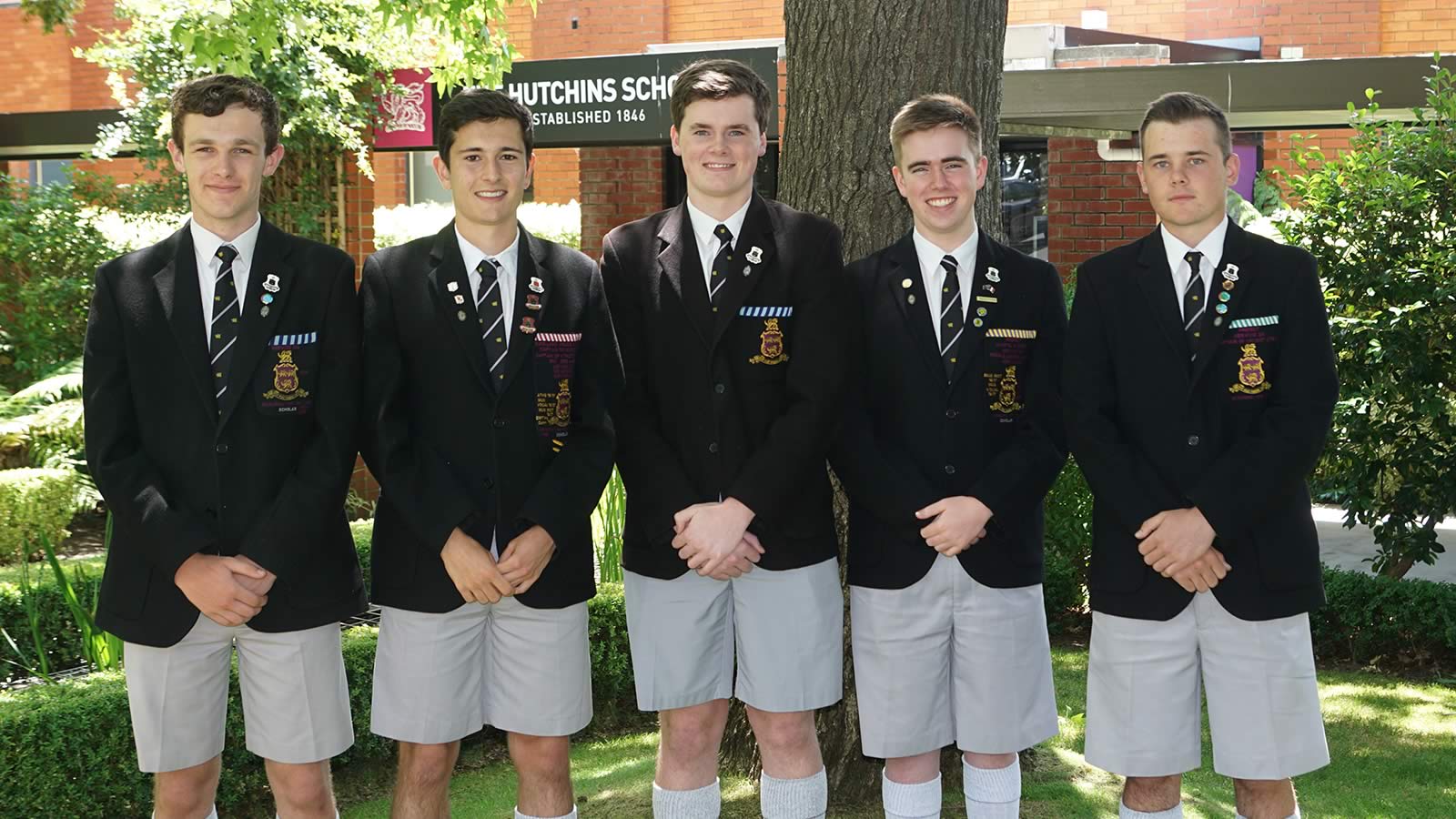 Students who received ATAR scores placing them in the top 1% of the state. Harrison Evans, James Tucker, Matthew Burgess, Thomas Young and Angus Szoke. Absent – Thomas Dunbabin and Luke West.