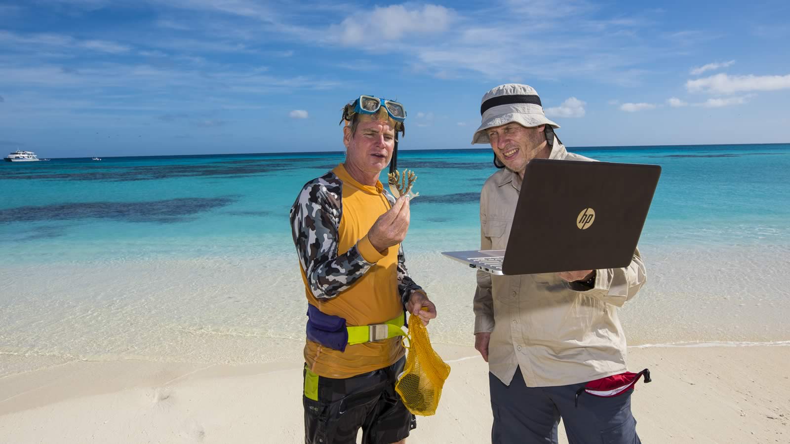 Coral Sea Bush Blitz TeachLive! Expedition. Photo courtesy of Gary Cranitch, Queensland Museum Network. (large)