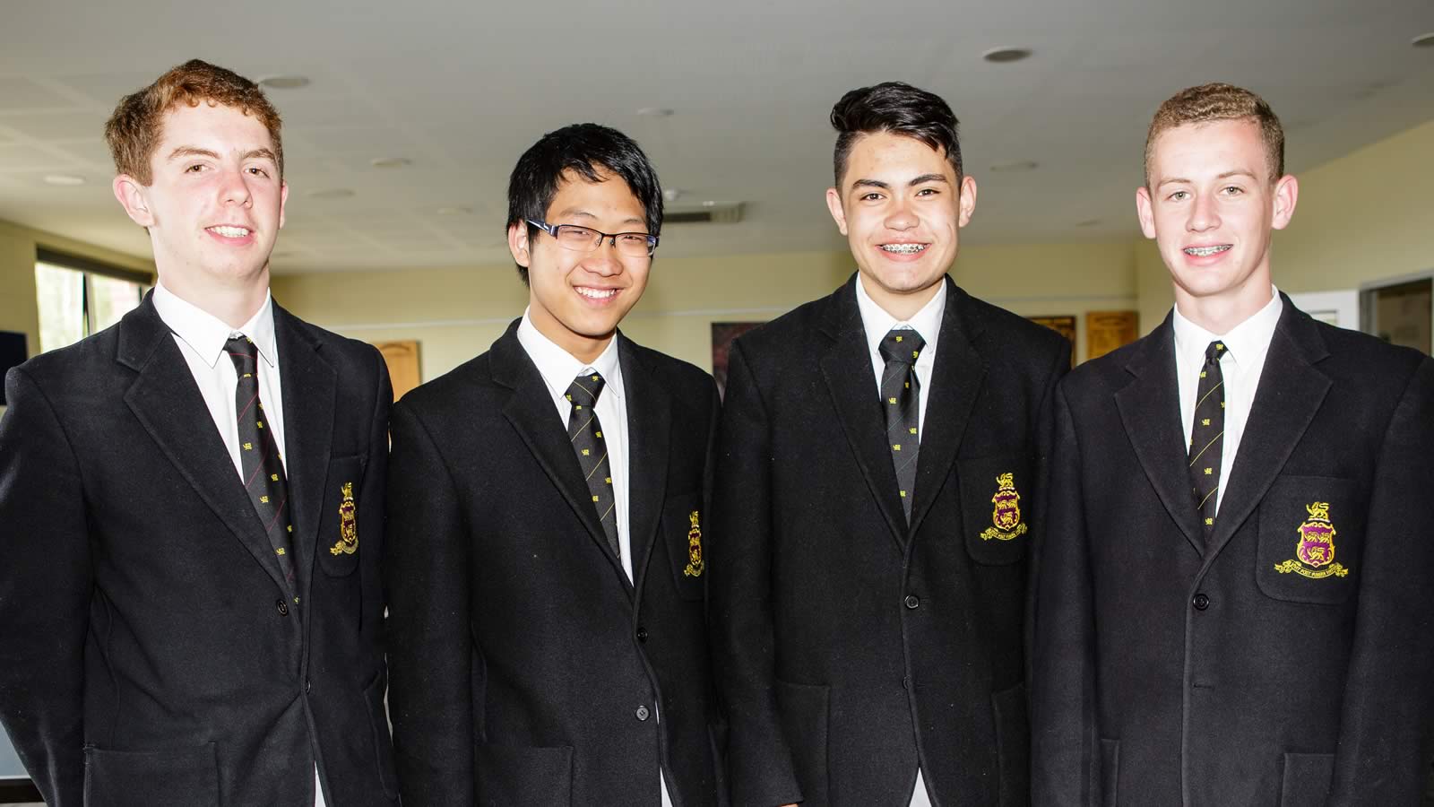 L–R James Moroney, Robert Jiang, Peter Mercado and Harrison Wallace (large)