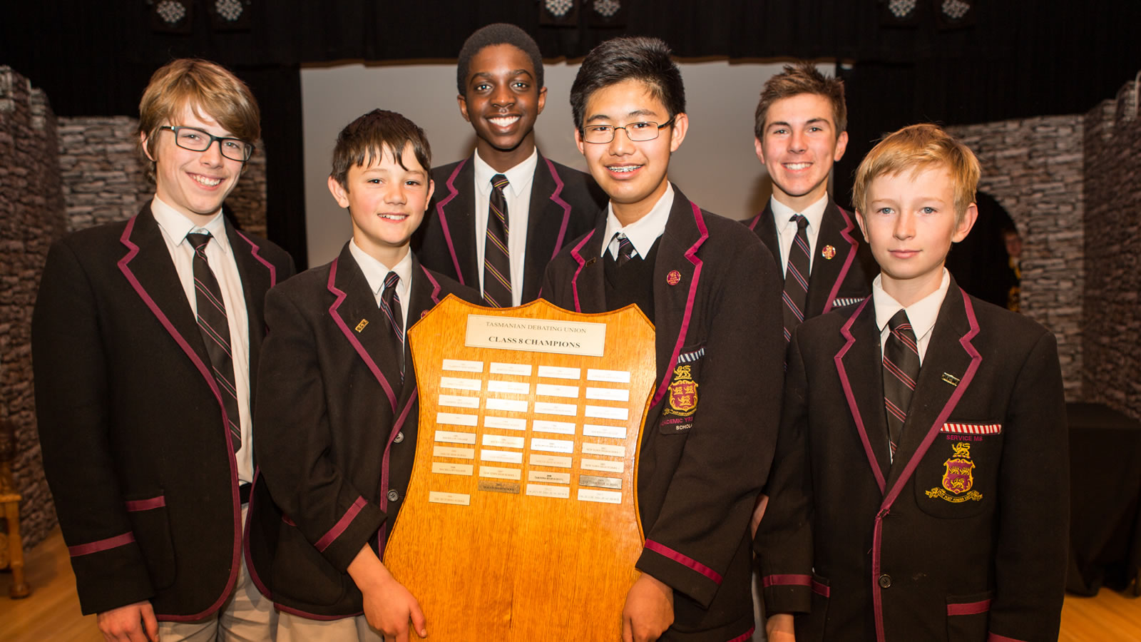 Year 8 Debating Team (Tasmanian Debating Union Champions 2014). (large)