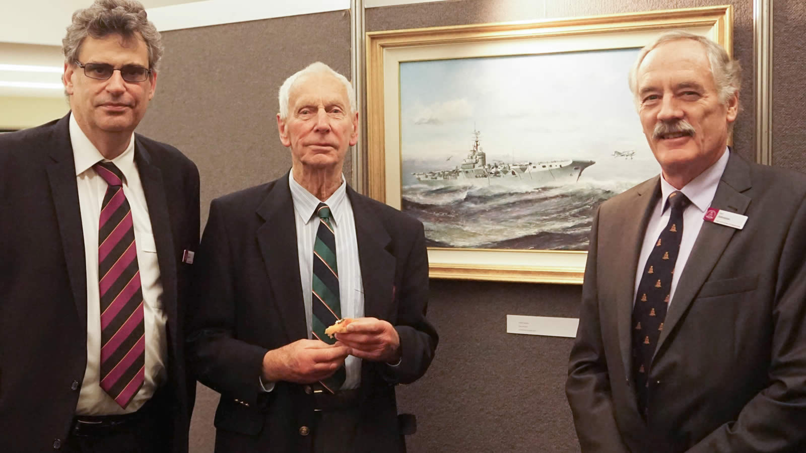 Professor Marcus Haward (Chairperson of The Hutchins School Board), Mr John Brettingham-Moore and Mr Ian Johnston (President of The Hutchins Foundation).