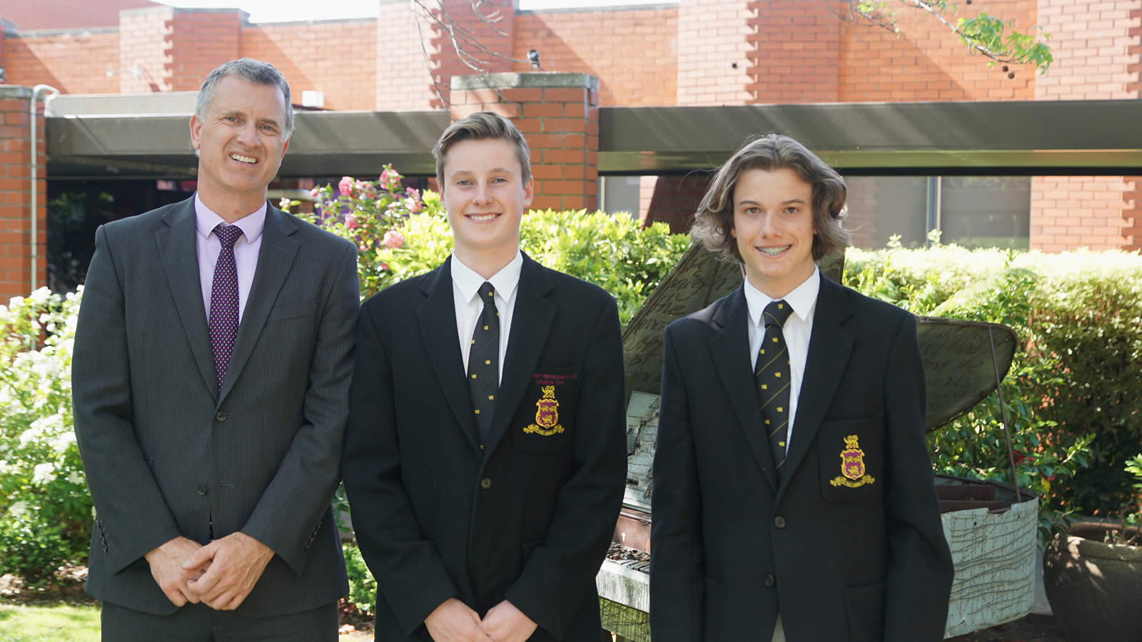 Teacher – Mr Garry Way with Year 10 students – Alex Smith and Alex Stephens