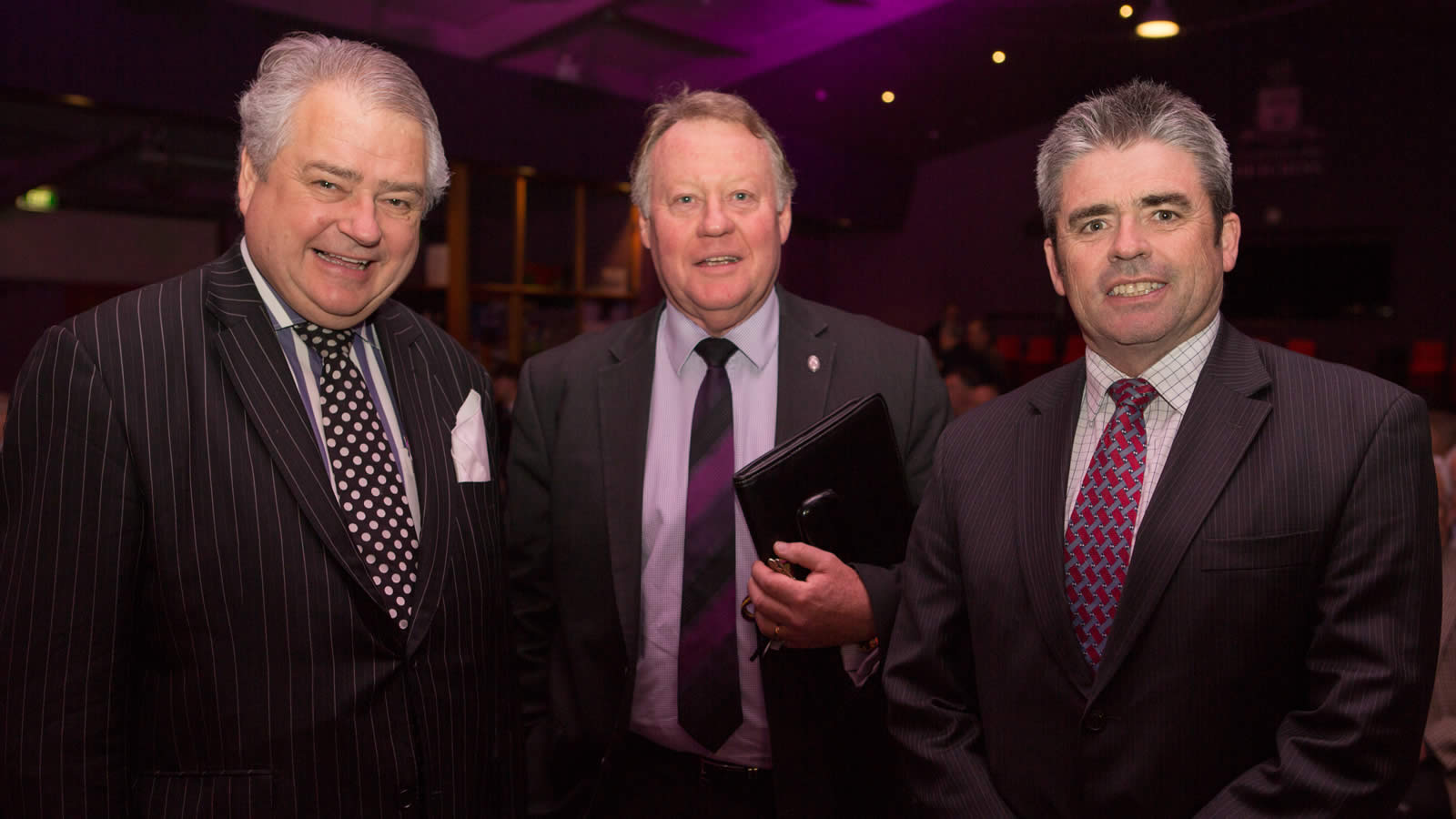 Dr Keith Suter, Headmaster Mr Warwick Dean and Chairperson of the Board Mr David Morris. Photo courtesy of Barrie Irons. (large)