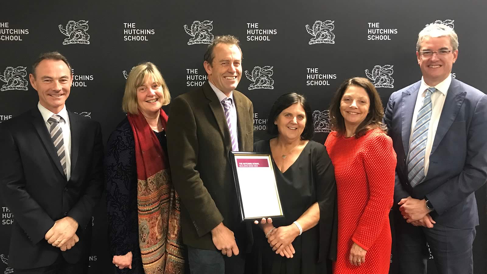 Headmaster Dr Rob McEwan, Mrs Jenny Manthey, Mr Anthony Hyland, Mrs Caroline McCreary, Ms Cath Hogan and Mr Gene Phair (Chairperson of the Board).